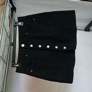 American Eagle mini skirt, 4, black, buttons